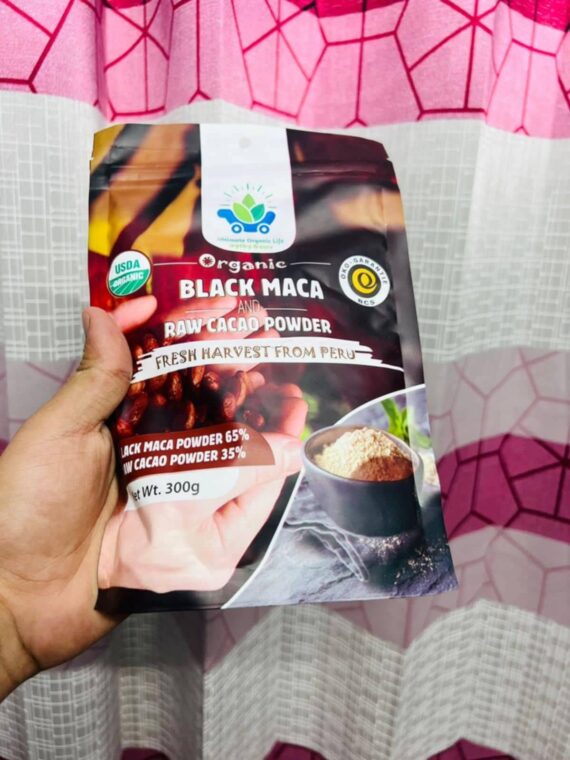 Black Maca & Caca Powder ৬০০গ্রাম ফুল কোর্স ২ পিচ